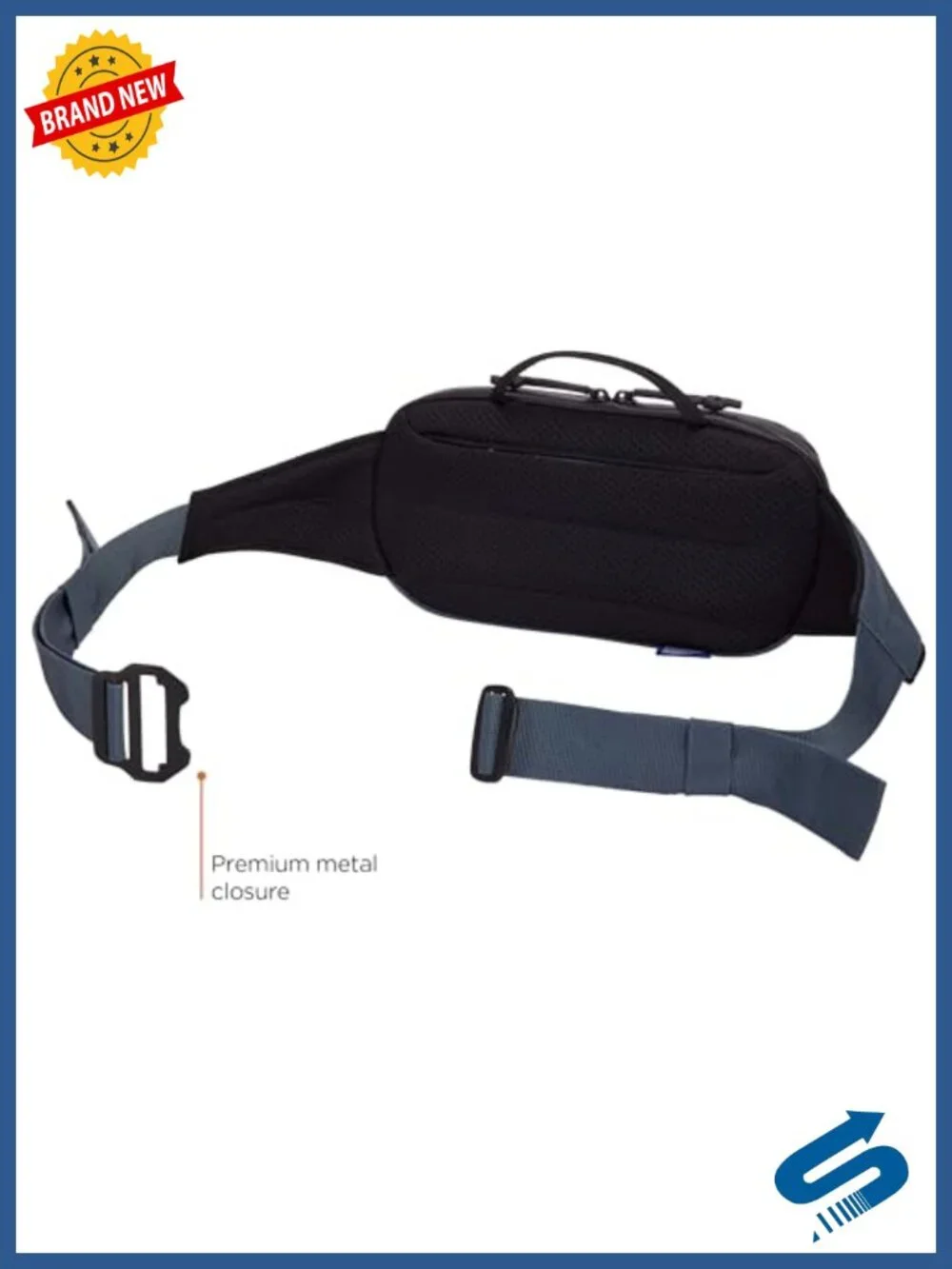 Recycled Polyester Waxed Canvas Sling Bag Crossbody Hip Pack